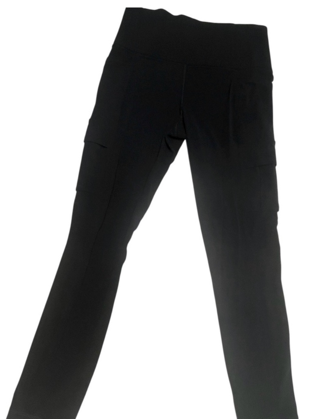 Athleta Salutation Cargo Leggings Small Petite Black High Rise Yoga Workout